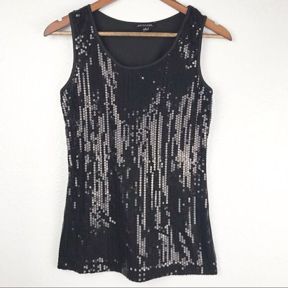 Notations Sequin Tank Top Size S - Picture 1 of 6